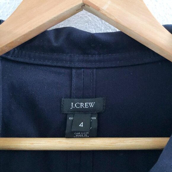 J. CREW J. Crew Matinee Hooded Trench Coat Style Size 4 - Picture 7 of 10